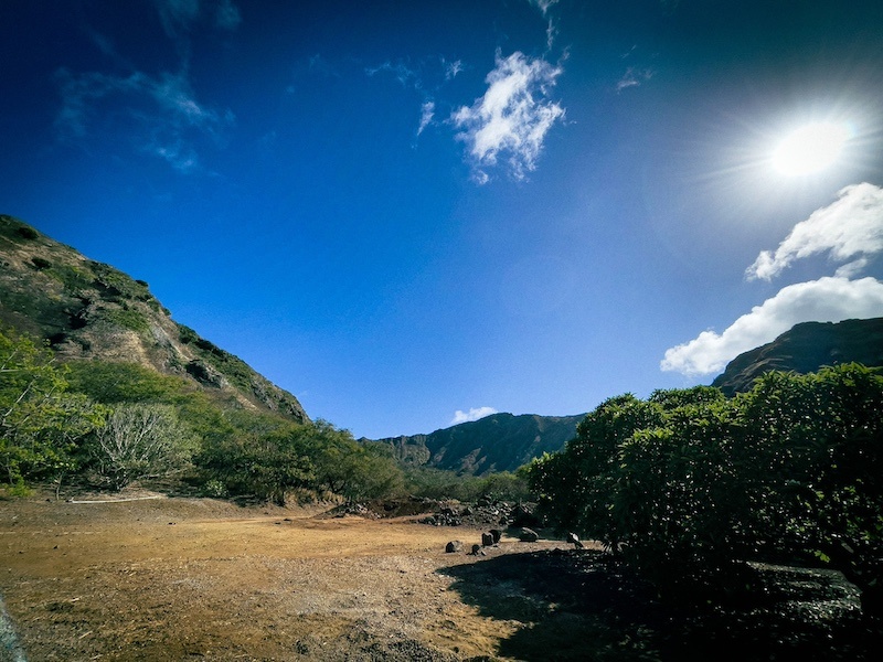 inside of koko crater 