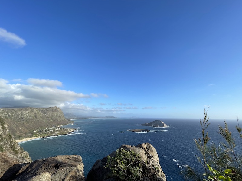 Makapuu point topからの眺め